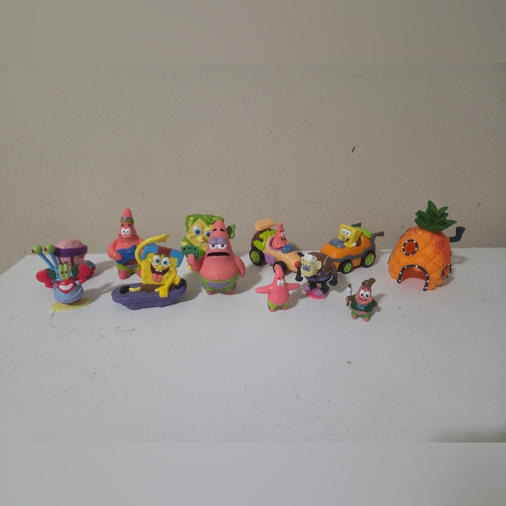 SpongeBob SquarePants Figures And Vehicles Set Of 12